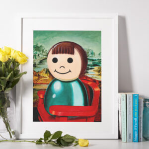 Little Lisa No 1 art print inside a frame