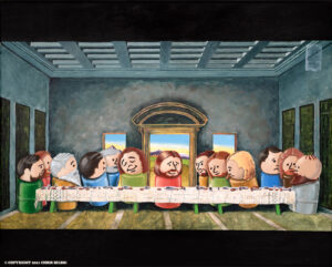 "Little Last Supper" on 16 x 20 Inch Canvas