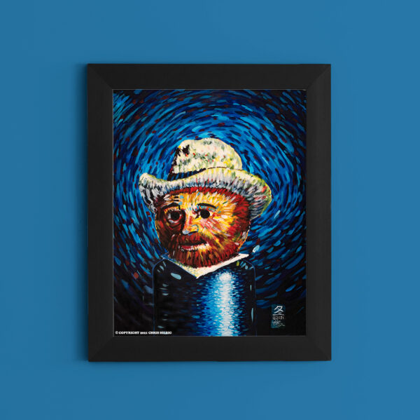 Little Van Gogh 8.5 x 11 Inch art print in frame