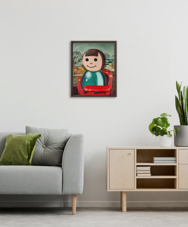 Little Lisa no 1 hanging on living room wall